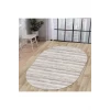 Halı Vizon Cool Ky7055 Yıkanabilir Oval Kesme Ince Yolluk Kilim Salon Halısı Modelleri
