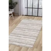 Halı Vizon Cool Ky7055 Yıkanabilir Saçaksız Kesme Ince Yolluk Kilim Salon Halısı Modeli