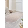 Halı Vizon Elit Yıkanabilir Saçaklı Oval Kesme Ince Yolluk Kilim Salon Halısı Modelleri