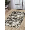 K1310 Black Saçaksız Dijital Halı Kaymaz Yıkanabilir Oda Mutfak Koridor Salon Halısı
