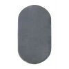 Peluş Halı Koyu Gri Cool Yıkanabilir Oval Kesme Post Yolluk Kilim Salon Halısı Modelleri