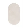 Peluş Halı Krem Cool Yıkanabilir Oval Post Kesme Yolluk Kilim Salon Halısı Modelleri