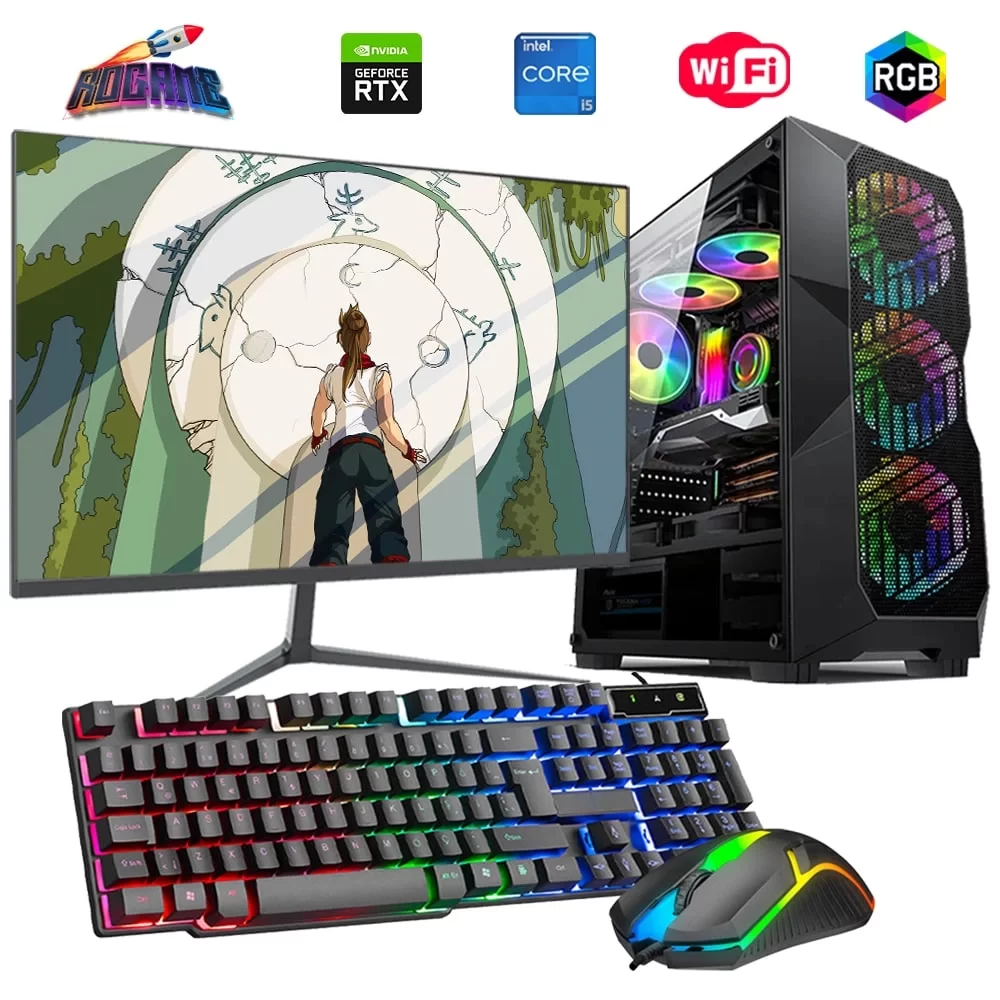 i5 14400F 16GB DDR4 512GB m2 6GB RTX3050 24 Monitörlü Oyun Bilgisayarı