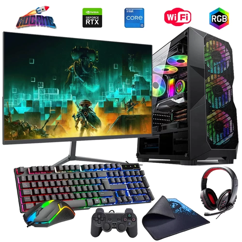 i5 14400F 16GB DDR4 512GB m2 6GB RTX3050 27 165HzMonitörlü Oyun Bilgisayarı (Gaming SET)