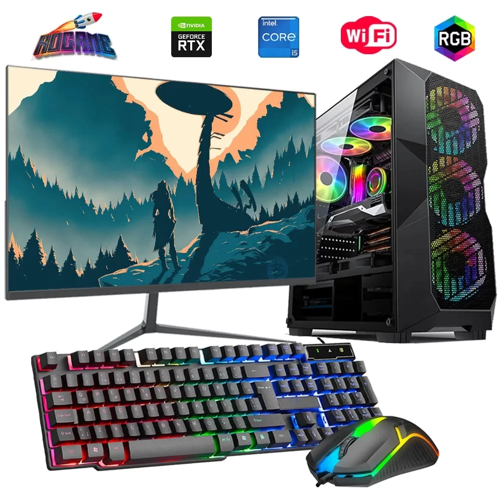 i5 14400F 32GB DDR4 1TB M2 6GB RTX3050 24 Monitörlü Oyun Bilgisayarı