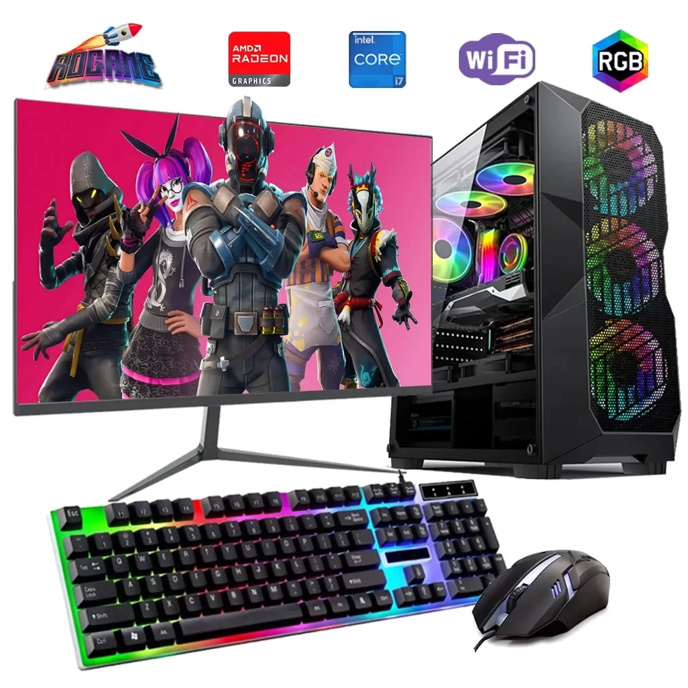 İ7 12700F 16GB DDR4 512GB m2 8GB RX580 24 Monitörlü Oyun Bilgisayarı