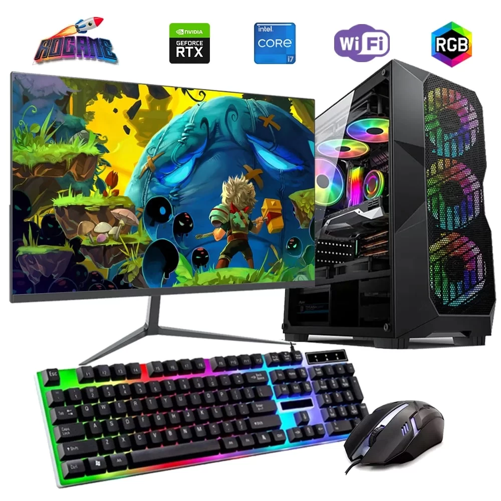 İ7 12700F 32GB DDR4 1TB M2 6GB RTX3050 24 Monitörlü Oyun Bilgisayarı