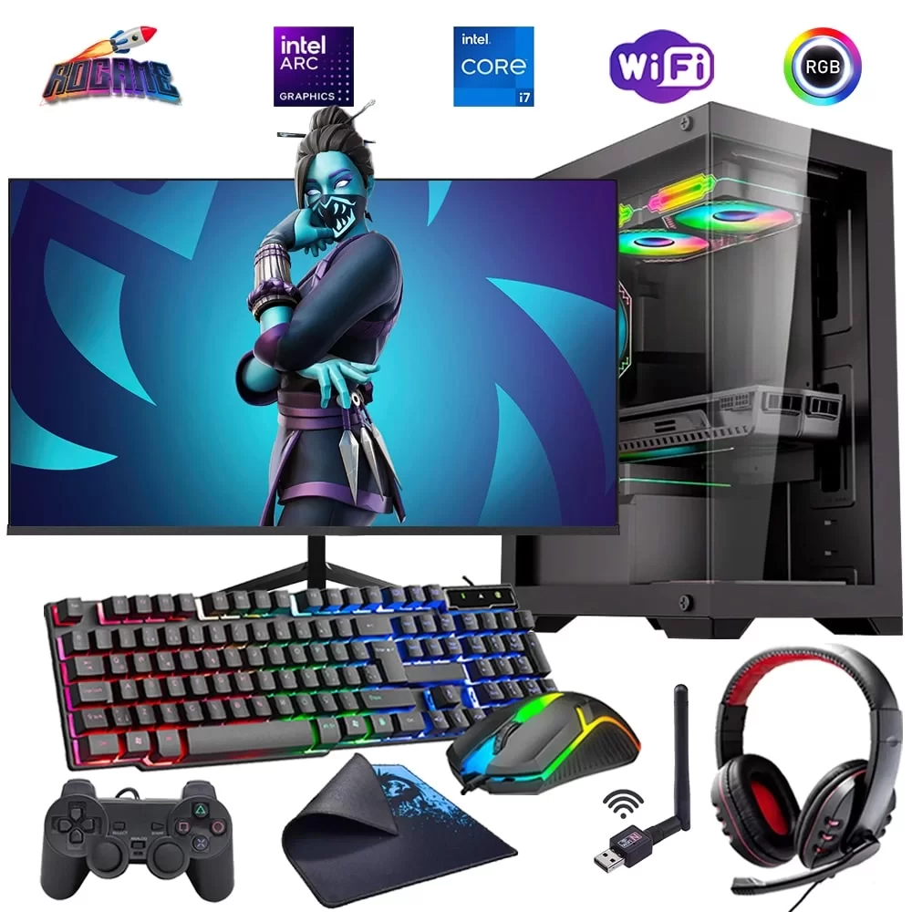 i7 13700F 32GB DDR4 1TB M2 12GB ARC B580 27 165Hz Monitörlü Oyun Bilgisayarı (Gaming SET)