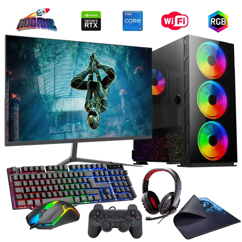 i7 13700F 32GB DDR4 1TB M2 12GB RTX3060 24 Monitörlü Oyun Bilgisayarı (Gaming SET)