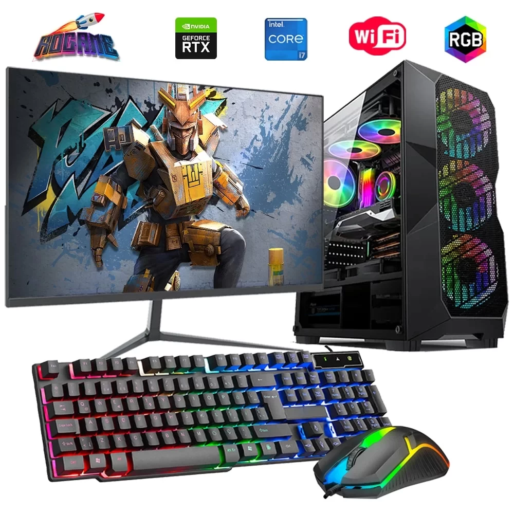 i7 14700F 16GB DDR4 512GB m2 6GB RTX3050 27 165HzMonitörlü Oyun Bilgisayarı