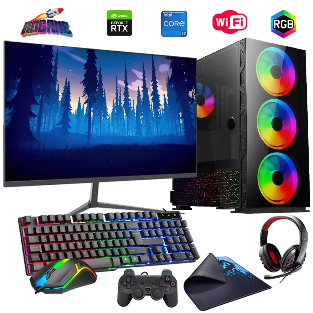 i7 14700F 32GB DDR4 1TB M2 12GB RTX3060 27 165Hz Monitörlü Oyun Bilgisayarı (Gaming SET)