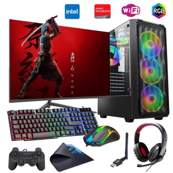 i5 13400F 16GB DDR4 1TB m2 8GB RX580 24 Monitörlü Oyun Bilgisayarı (Gaming SET)