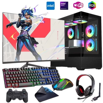 i7 13700F 16GB DDR4 1TB m2 12GB ARC B580 24 Monitörlü Oyun Bilgisayarı (Gaming SET)