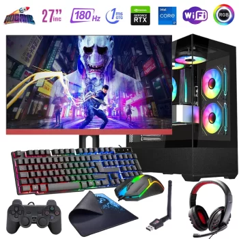i7 13700F 16GB DDR4 1TB m2 12GB RTX4070 27 180Hz Monitörlü Oyun Bilgisayarı (Gaming SET)