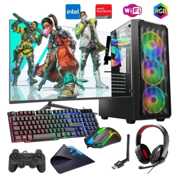 i7 14700F 16GB DDR4 1TB m2 8GB RX580 27 165Hz Monitörlü Oyun Bilgisayarı (Gaming SET)