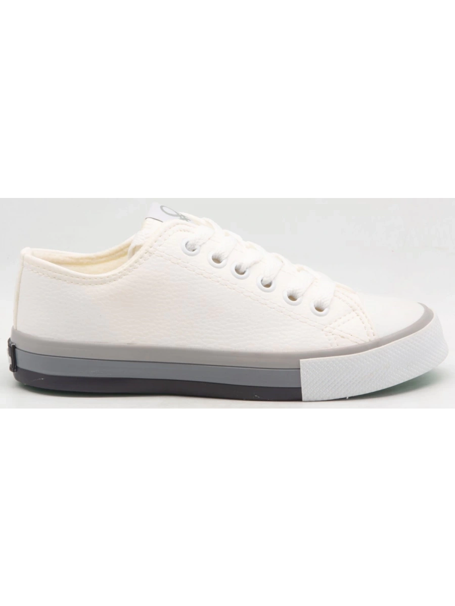 BENETTON 30725 Beyaz Gri Kadın Spor Ayakkabı