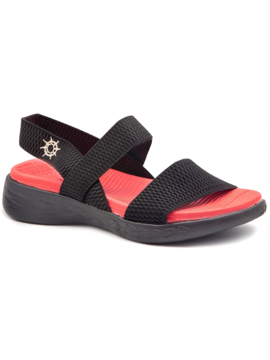 LİDER 300 Siyah Kırmızı Kadın Sandalet