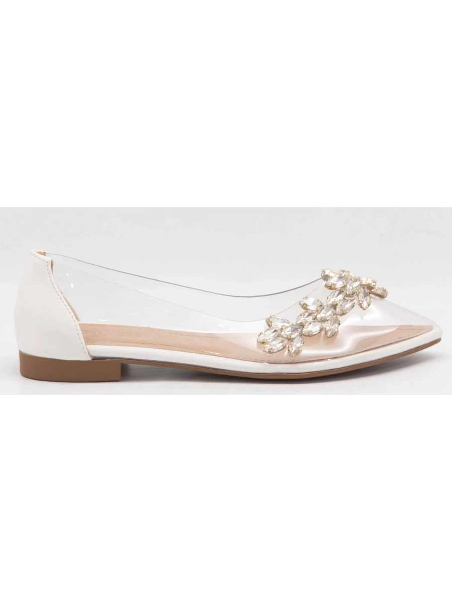 LİDER 305 Beyaz Kadın Şeffaf Babet