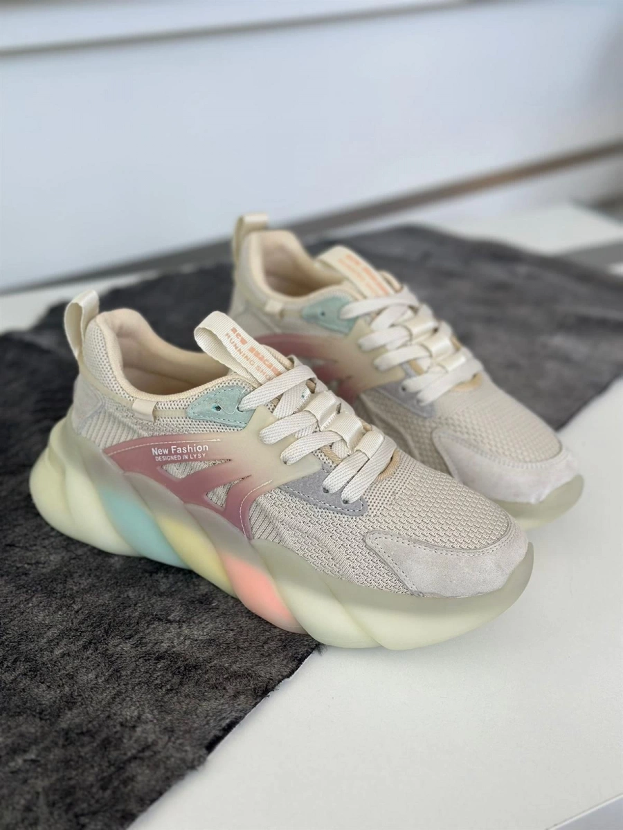 GUJA 487 Bej Kadın Spor Ayakkabı