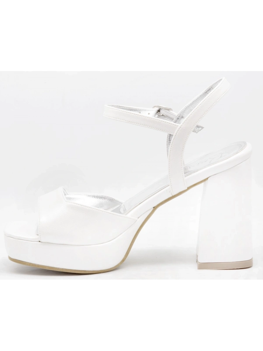 LİDER BTY 130-1008 Beyaz Kadın Abiye Ayakkabı