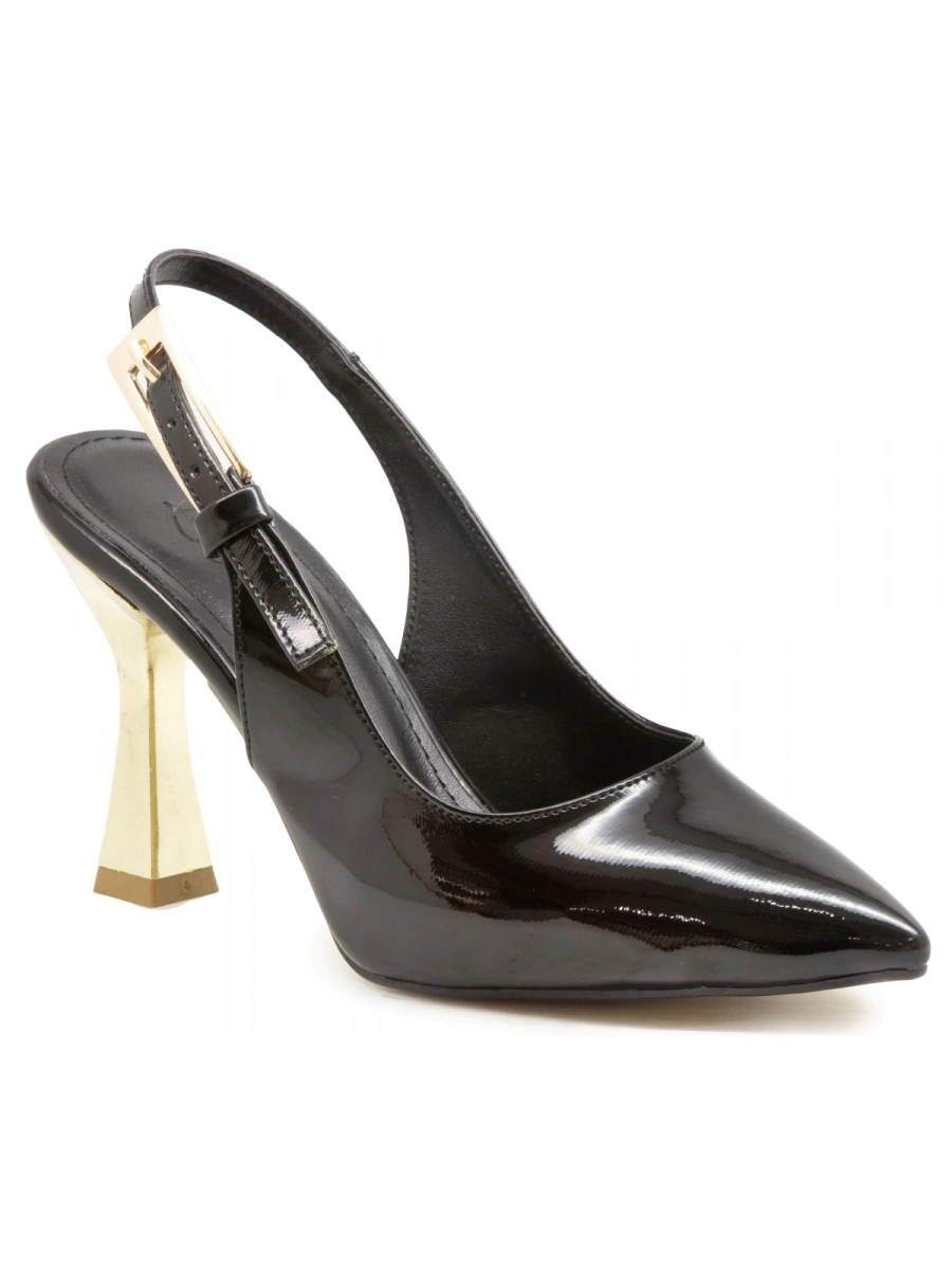 LİDER BTY 151-332 Siyah Rugan Kadın Topuklu Ayakkabı