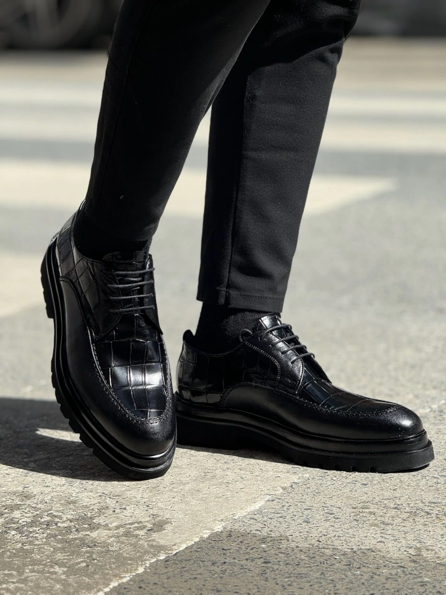 LİDER LTN 320 Siyah Erkek Ayakkabı