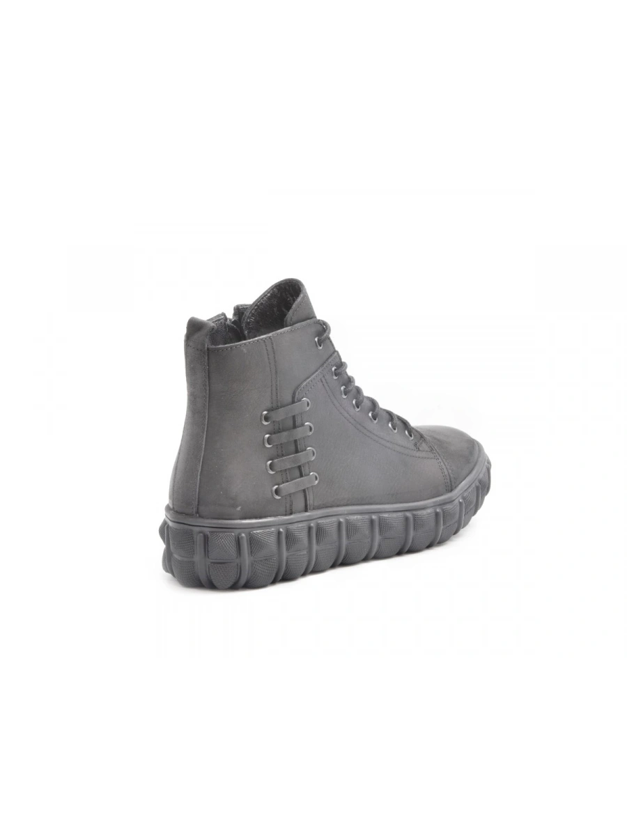 LİDER PPT 6389 Siyah Erkek Deri Bot