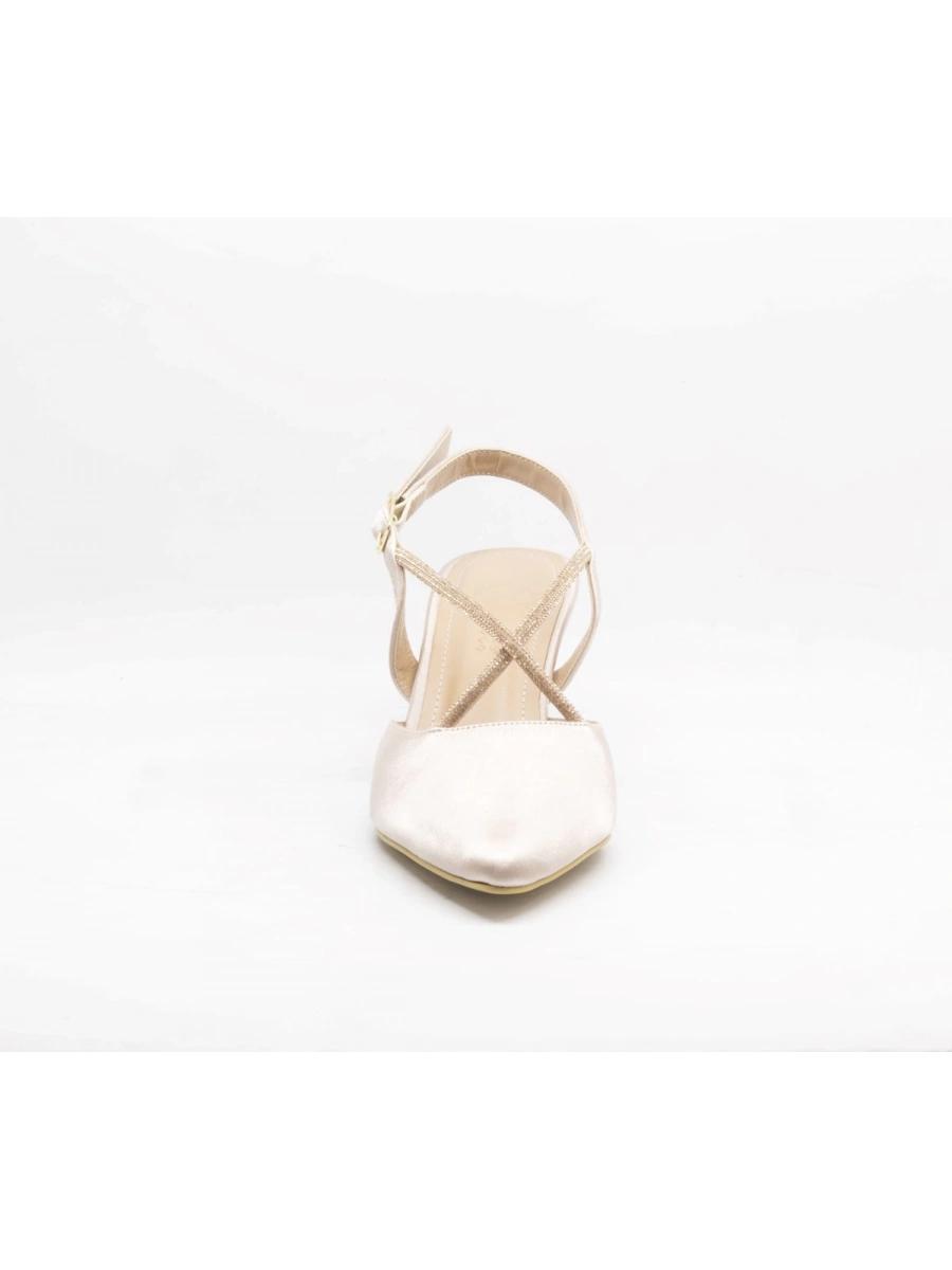 LİDER PRK K710 Ten Saten Kadın Topuklu Ayakkabı