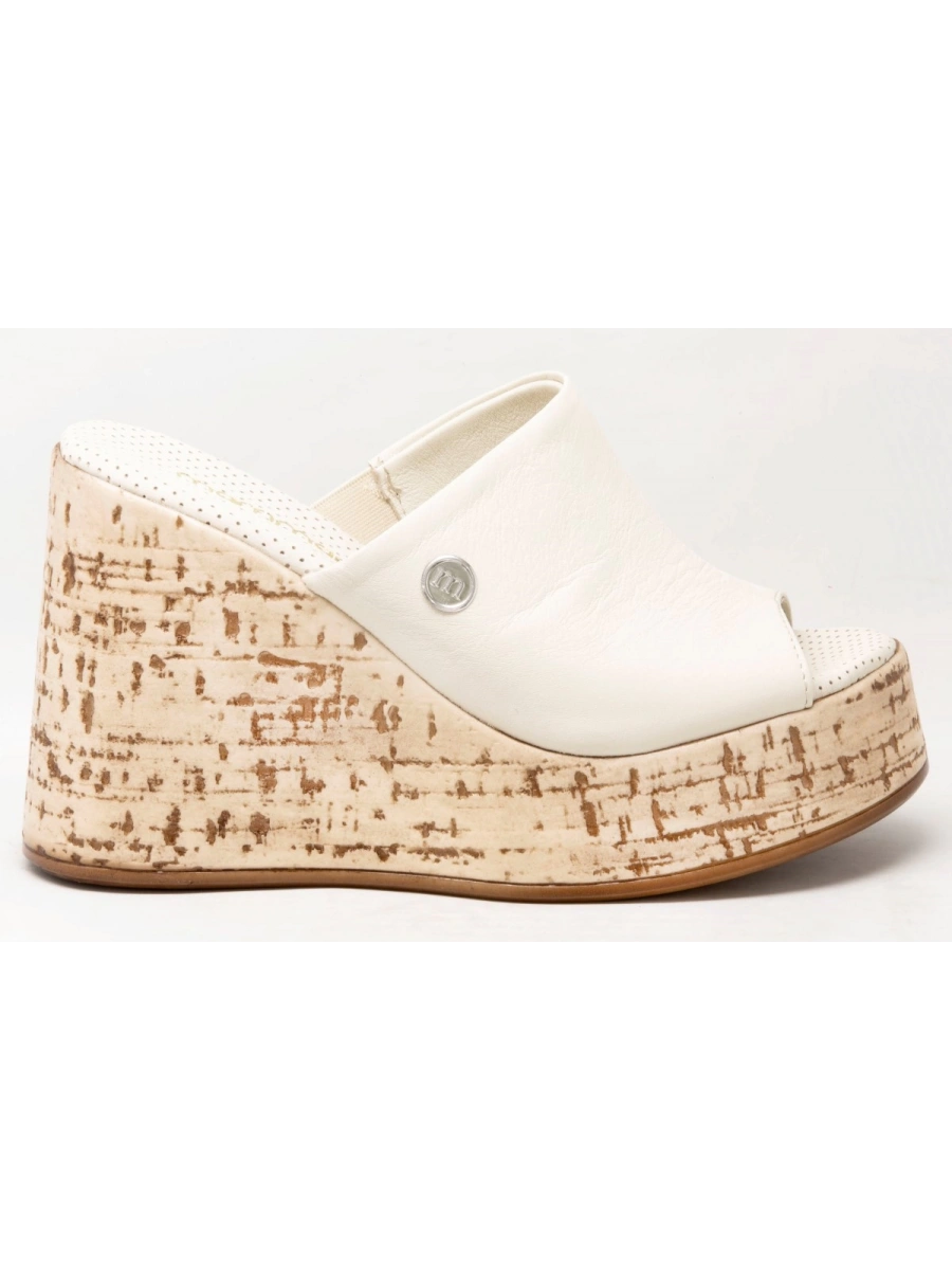 MAMMAMİA 1475 Bej Kadın Dolgu Topuk Terlik