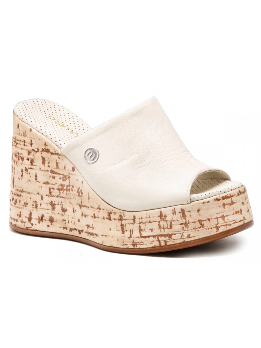 MAMMAMİA 1475 Bej Kadın Dolgu Topuk Terlik