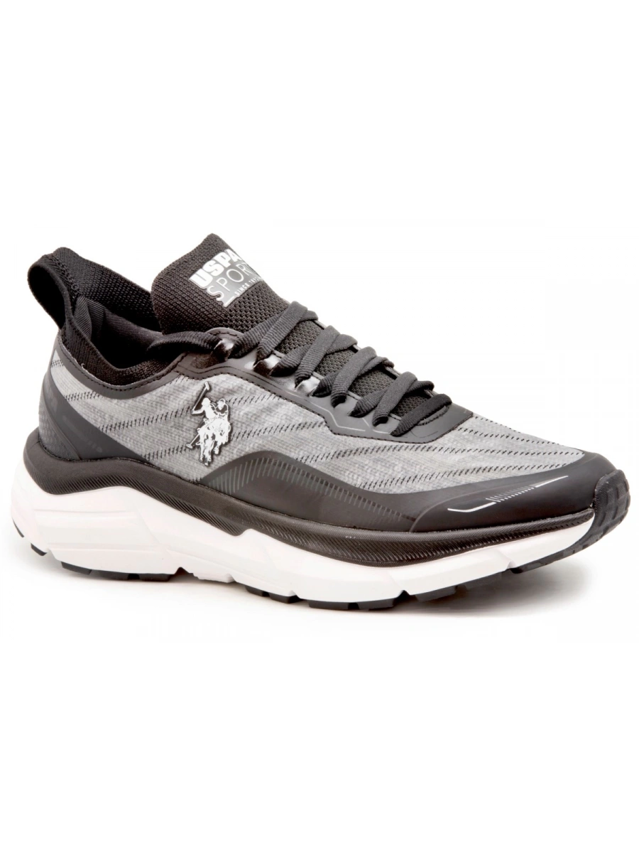 Us Polo Assn STEVEN Gri-Siyah Erkek Spor Ayakkabı