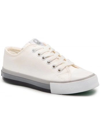 BENETTON 30725 Beyaz Gri Kadın Spor Ayakkabı