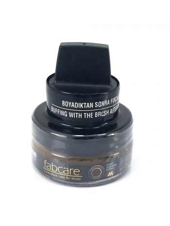 FABCARE Cam Kavanoz Krem Deri Ayakkabı Boyası Kahve FC-10-01