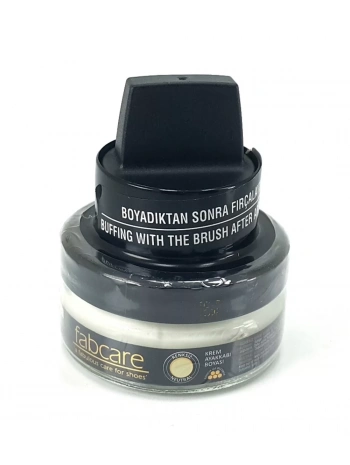 FABCARE Cam Kavanoz Krem Deri Ayakkabı Boyası Naturel FC-10-01