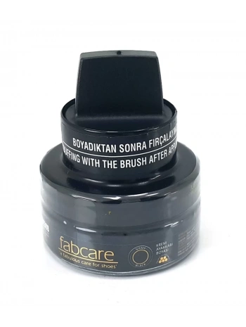 FABCARE Cam Kavanoz Krem Deri Ayakkabı Boyası Siyah FC-10-01