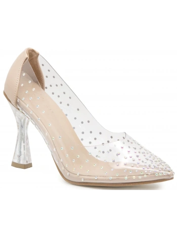 LİDER K09 Nude Kadın Topuklu Ayakkabı