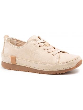 FREEFOOT 233026 Bej Nubuk Kadın Ayakkabı