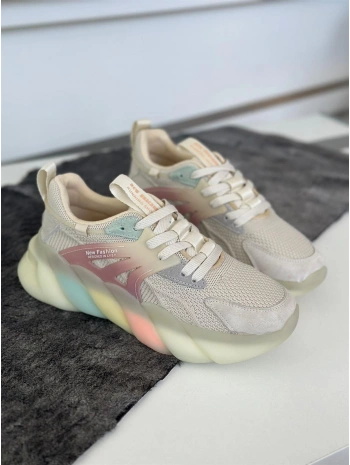 GUJA 487 Bej Kadın Spor Ayakkabı