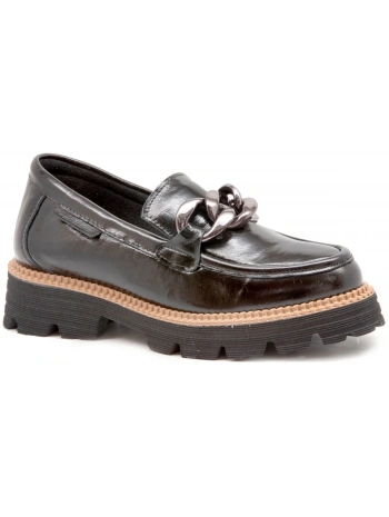 MAMMAMİA 3185 Siyah Rugan Kadın Ayakkabı