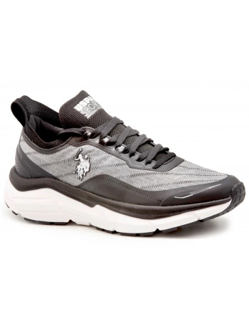 Us Polo Assn STEVEN Gri-Siyah Erkek Spor Ayakkabı