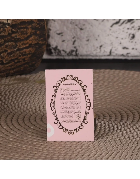 64 Sayfa Yaldız Kabe Pembe Magnet