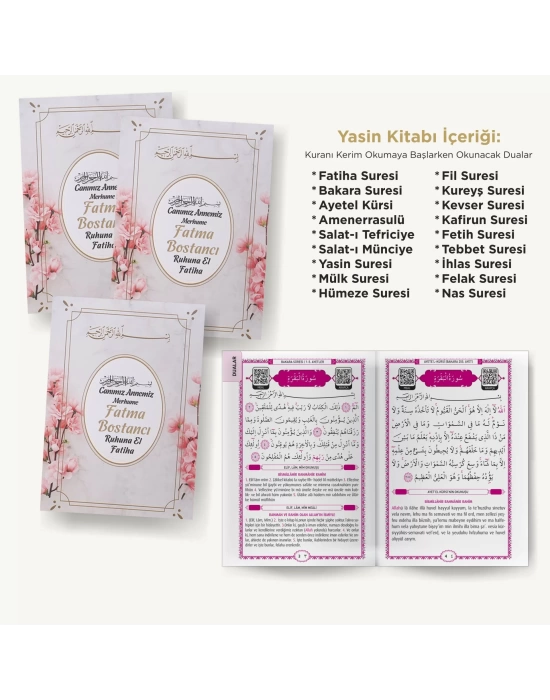 Zerafet Pembe Yasin + Çanta + Lokumluk + Magnet