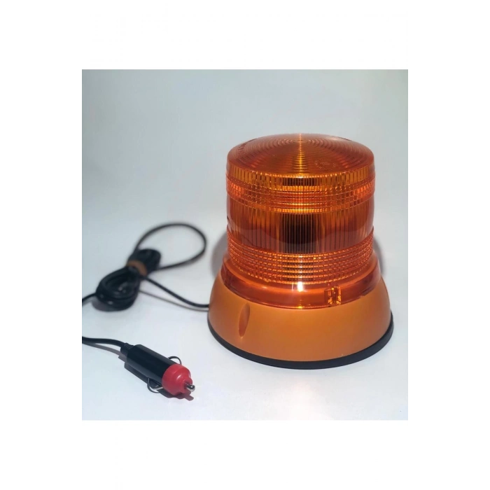 TAS -061 ÇAKAR FLAŞ TEPE LAMBASI MIKNATISLI ÇAKMAK FİŞLİ LEDLİ TURUNCU