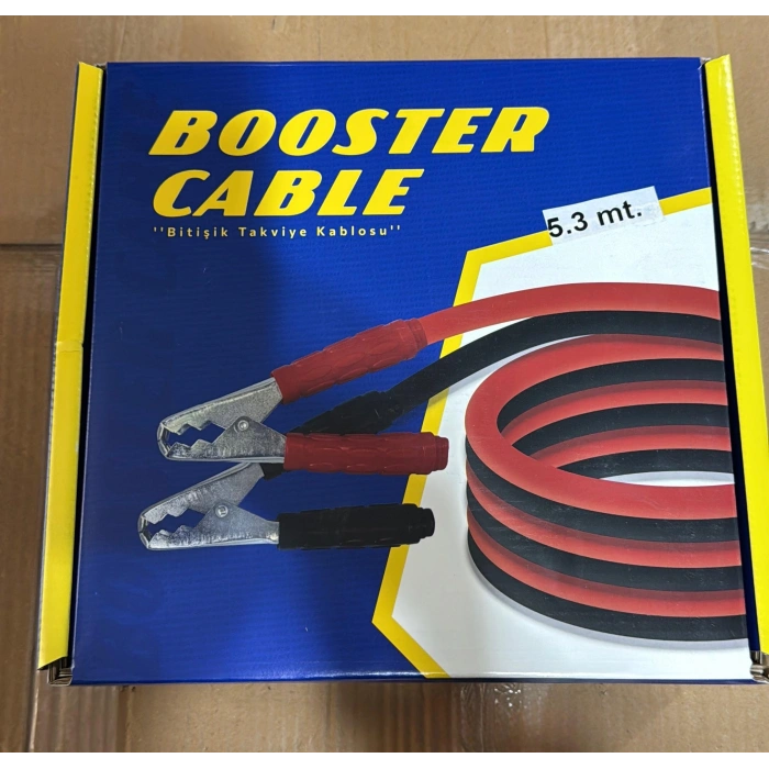 AKÜ TAKVİYE KABLOSU BİRLEŞİK 5 METRE 1200 AMPER TIR KAMYON OTOMOBİL