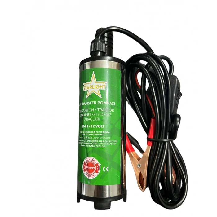 STARLİGHT 12 VOLT DALGIÇ SIVI TRANSFER POMPASI 30 LİTRE/DK