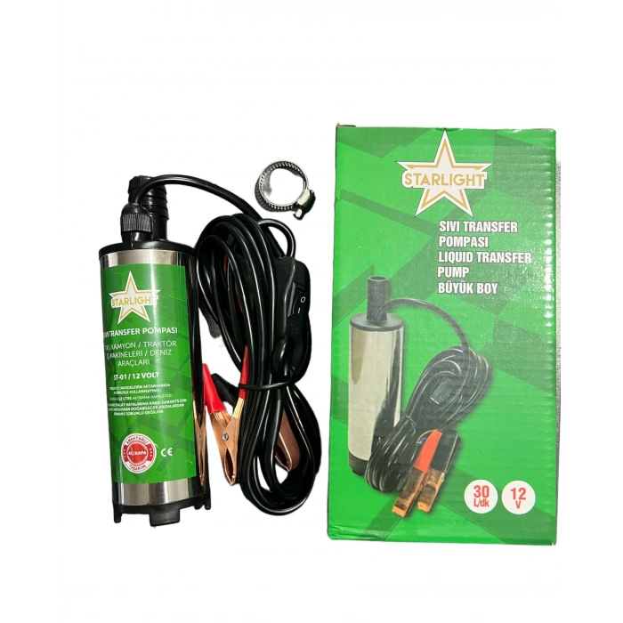 STARLİGHT 12 VOLT DALGIÇ SIVI TRANSFER POMPASI 30 LİTRE/DK