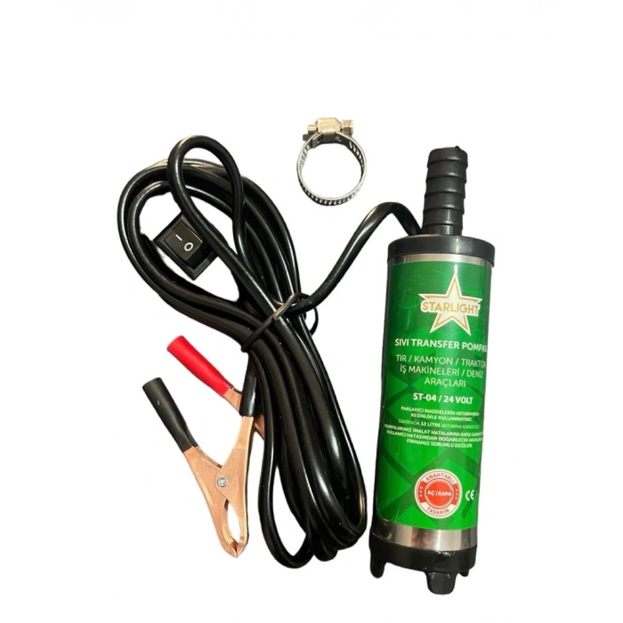 STARLİGHT 24 VOLT MİNİ DALGIÇ SIVI TRANSFER POMPASI 30 LİTRE/DK