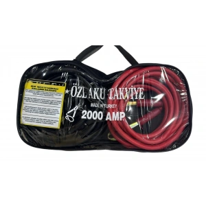 2000 Amper Kamyon Ve Tır Için Akü Takviye Kablosu Çantalı 5.30 Metre