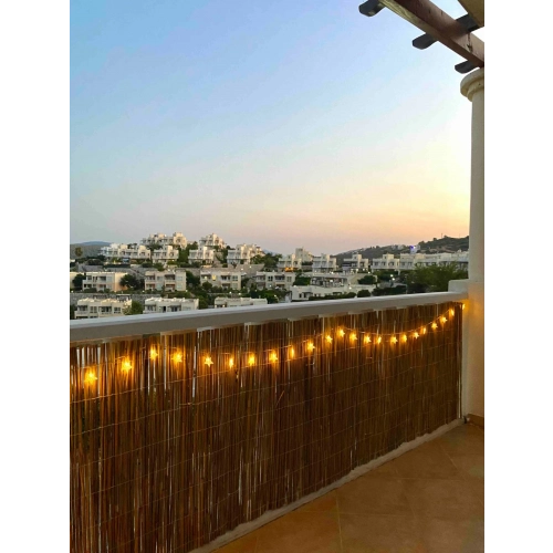 1,20 Metre x 3 Metre Hasır Bahçe Çiti Balkon Çiti Gölgelik