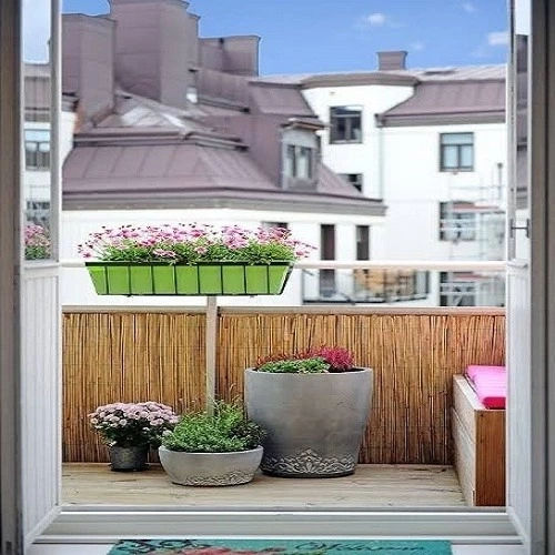 1,20 Metre x 5 Metre Hasır Çit Balkon Çiti Bahçe Çiti Gölgelik